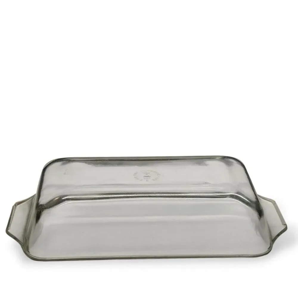 Vintage Anchor Hocking 427 Clear Glass Loaf Pan 8.5